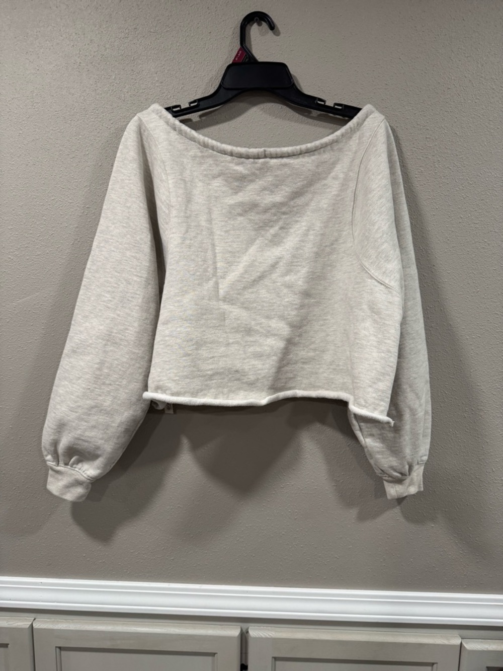 Free People Movement For The Win Off The Shoulder Sweatshirt Oversized - Picture 7 of 8